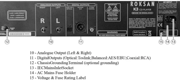 Roksan K3 CD DI Gris clair Lecteurs CD – Image 2