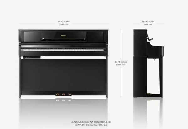 Pianos numériques meubles Roland LX705-DR – Image 2
