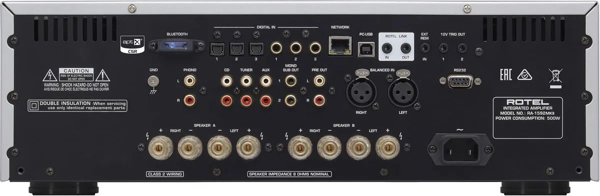 Amplificateur intégré stéréo Rotel RA-1592 MKII Silver – Image 2