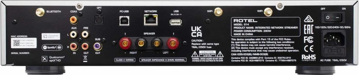 Rotel S14 Noir Amplis hi-fi stéréo – Image 2